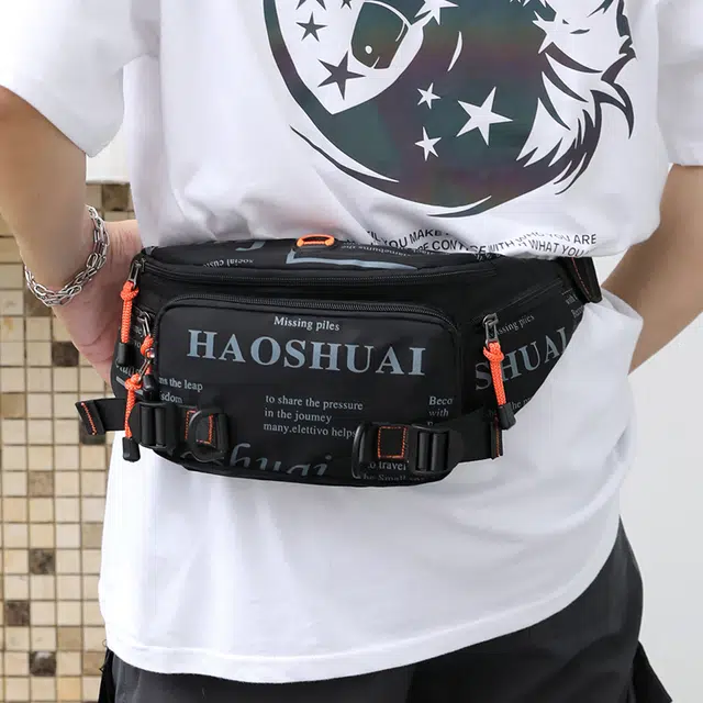 德力熊 韩版运动休闲 尼龙 胸包 男款 迷彩/墨绿/深蓝/军绿/黑