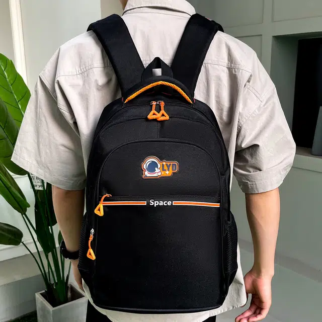 德力熊 大容量 休闲百搭时尚 牛津布 双肩包 男女同款情侣款 橘/绿/蓝/墨绿