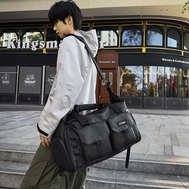 德力熊 大容量户外运动健身 牛津布 单肩包旅行包 男女同款情侣款 多色