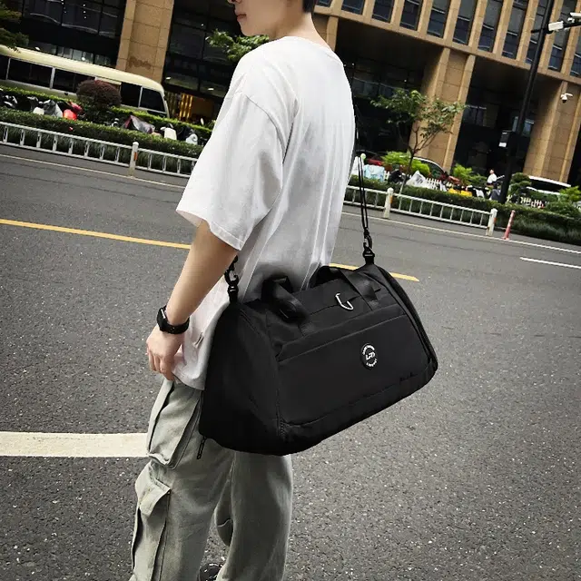 彤彤兔 轻便多功能便携 尼龙 旅行包 男女同款情侣款 黑色/军绿色/灰色/果绿色