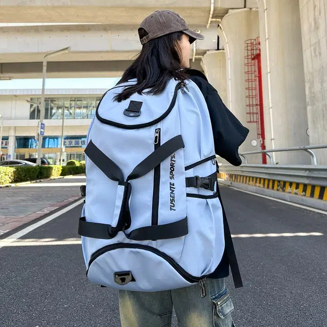 德力熊  男女通用多色旅行包大容量单肩斜挎包出差旅游行李包收纳包运动健身包双肩包