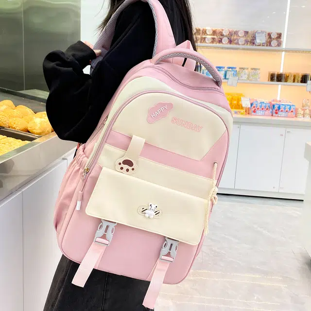 彤彤兔 可爱多件套书包 尼龙 组合装 女款 多色