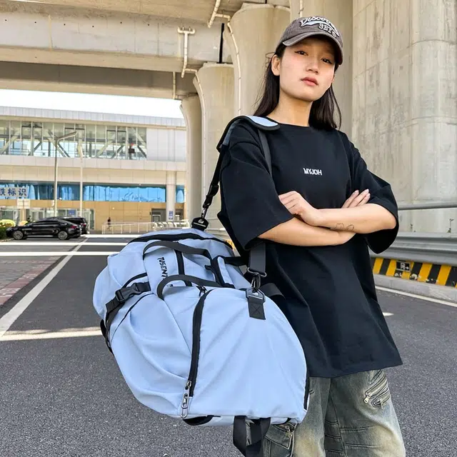 德力熊  男女通用多色旅行包大容量单肩斜挎包出差旅游行李包收纳包运动健身包双肩包