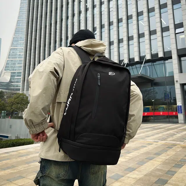 德力熊双肩包男女通用高中生书包运动登山包大容量牛津布和网篮球休闲旅行户外学生背包 多色