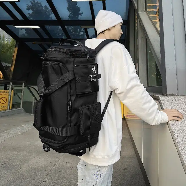 彤彤兔 短途干湿分离健身运动包行李袋 尼龙 旅行包 男女同款情侣款 黑色/绿色/灰色