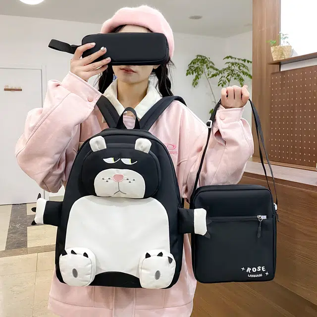 彤彤兔 可爱书包双多件套 尼龙 组合装 女款 多色
