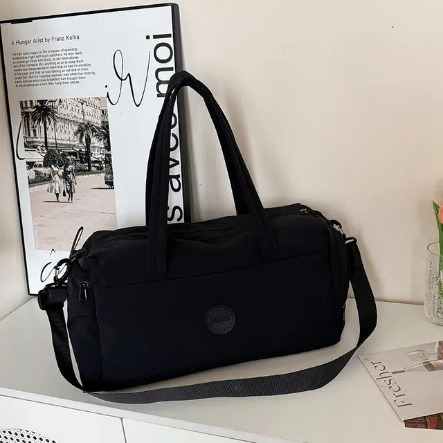德力熊 纯色出差百搭轻便时尚 尼龙 旅行包 男女同款情侣款 多色