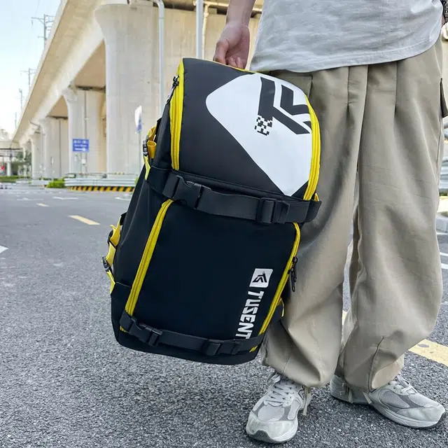 德力熊   男女通用多色牛津布大容量短途行李包高颜值小众双肩包潮牌旅行背包