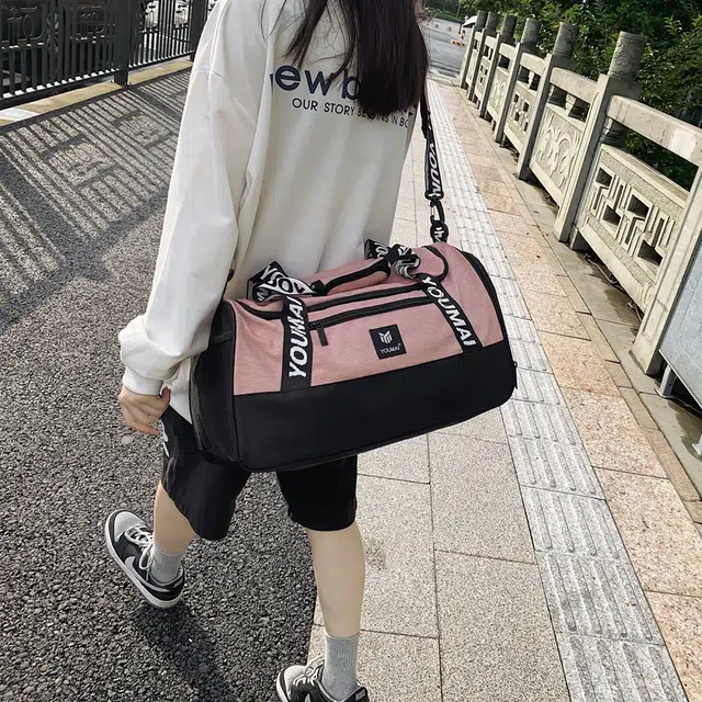 德力熊 短途简约大容量 牛津布 旅行包 男女同款情侣款 多色