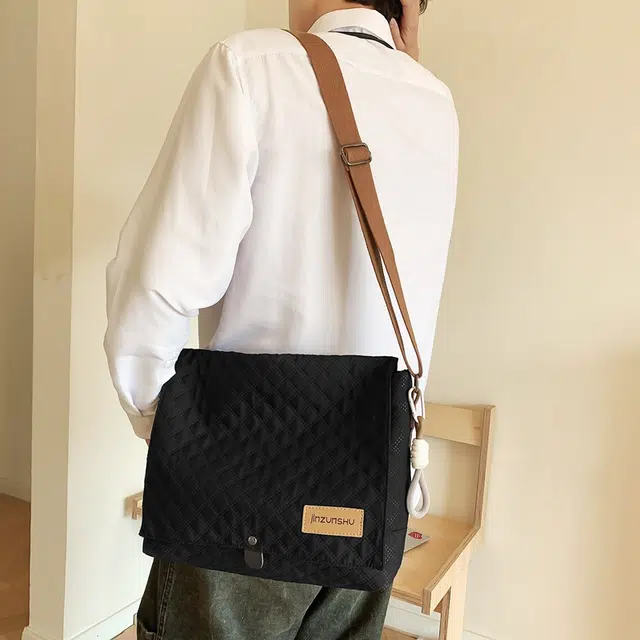 德力熊 尼龙 男女同款情侣款 潮牌新款韩系工装风背包学生休闲单肩包 多色