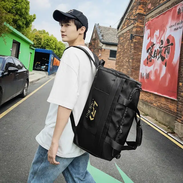 彤彤兔 训练运动干湿分离 尼龙 旅行包 男女同款情侣款 灰色/黑色/绿色