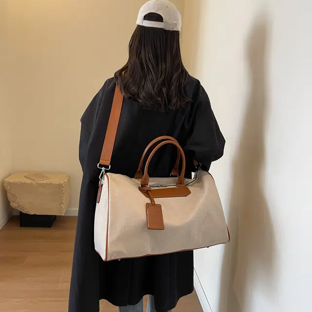 德力熊单肩包轻便可单肩布料可斜挎大容量大号单肩背包情侣男女通用 多色