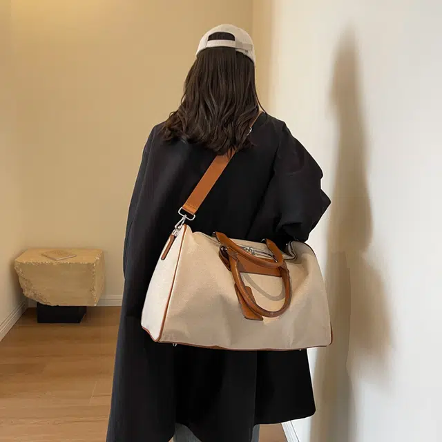 德力熊单肩包轻便可单肩布料可斜挎大容量大号单肩背包情侣男女通用 多色