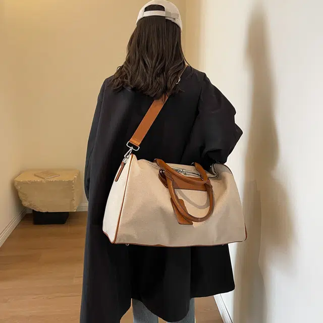 德力熊单肩包轻便可单肩布料可斜挎大容量大号单肩背包情侣男女通用 多色