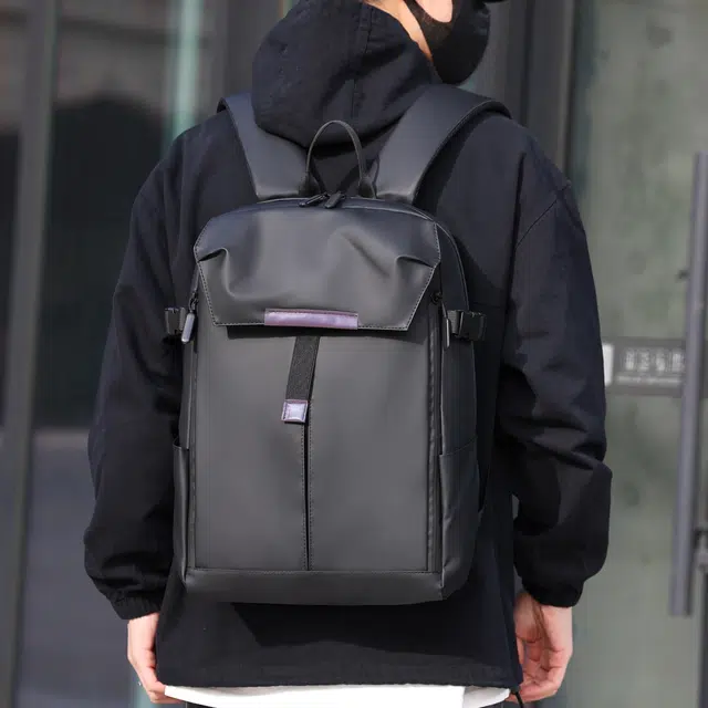 彤彤兔 大容量休闲旅行包电脑多功能 牛津布 双肩包 男款 黑色/蓝色/灰色
