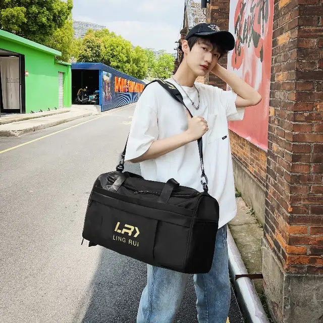 彤彤兔 训练运动干湿分离 尼龙 旅行包 男女同款情侣款 灰色/黑色/绿色