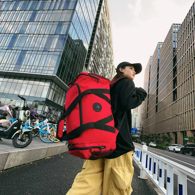 德力熊 简约大容量干湿分离独立鞋仓 牛津布 旅行包 男女同款情侣款 多色