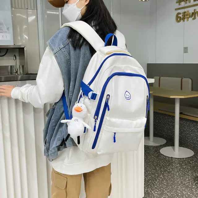 彤彤兔 韩版森系小清新简约 尼龙 双肩包 女款 多色