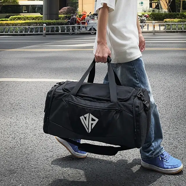 彤彤兔 干湿分离运动训练 牛津布 旅行包 男女同款情侣款 灰色/黑色