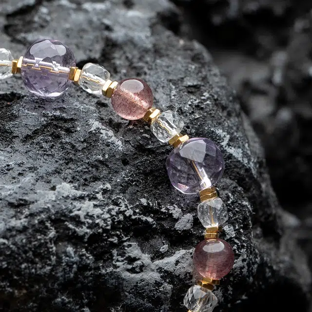 仙源 招财转运小众新中式招财家人自带好运 水晶 手链 男女同款情侣款