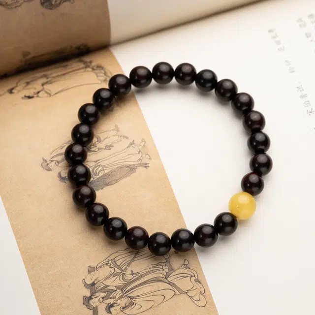 仙源 【前程似锦 学业顺利】事业顺利小众高级文玩盘玩檀木配饰饰品 礼盒小众转运珠 #好运连连 紫檀属 手串 男女同款情侣款