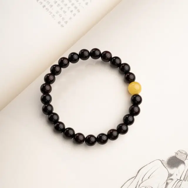 仙源 【前程似锦 学业顺利】事业顺利小众高级文玩盘玩檀木配饰饰品 礼盒小众转运珠 #好运连连 紫檀属 手串 男女同款情侣款