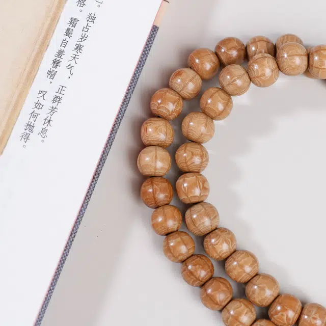 仙源 转运纳福新中式文玩饰品复古单圈 念珠 平安福 节日生日送礼盒物 六道木 手串 男女同款情侣款