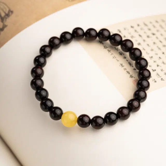 仙源 【前程似锦 学业顺利】事业顺利小众高级文玩盘玩檀木配饰饰品 礼盒小众转运珠 #好运连连 紫檀属 手串 男女同款情侣款