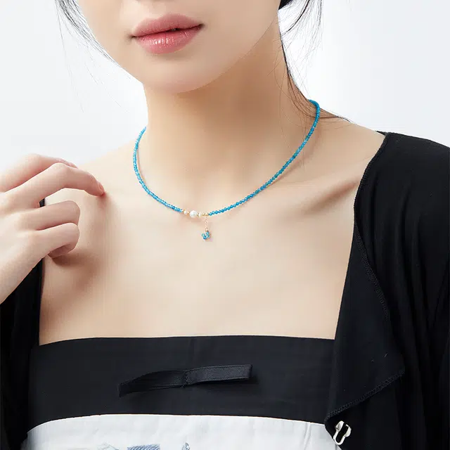 六珍堂 新中式冷淡风 水晶 玉石项链 男女同款情侣款