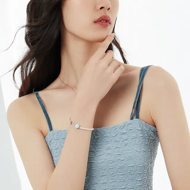 六珍堂 中国风编绳 水晶 玉石手链 女款