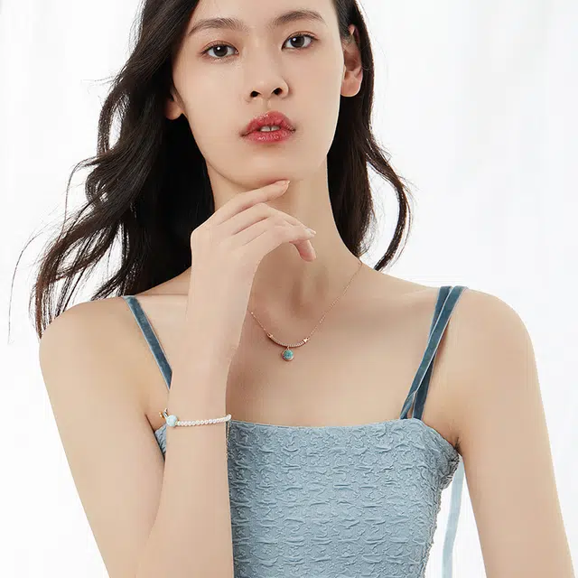六珍堂 中国风编绳 水晶 玉石手链 女款