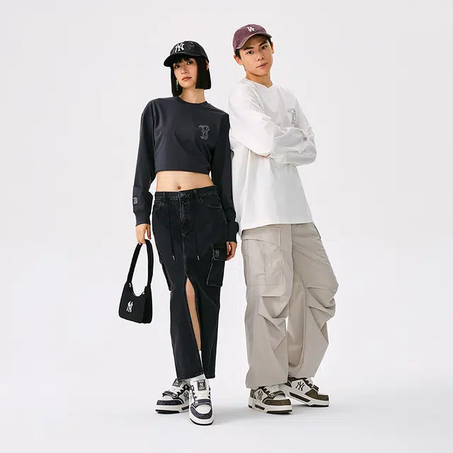 MLB Yankees Classic Nylon Shoulder Bag Black