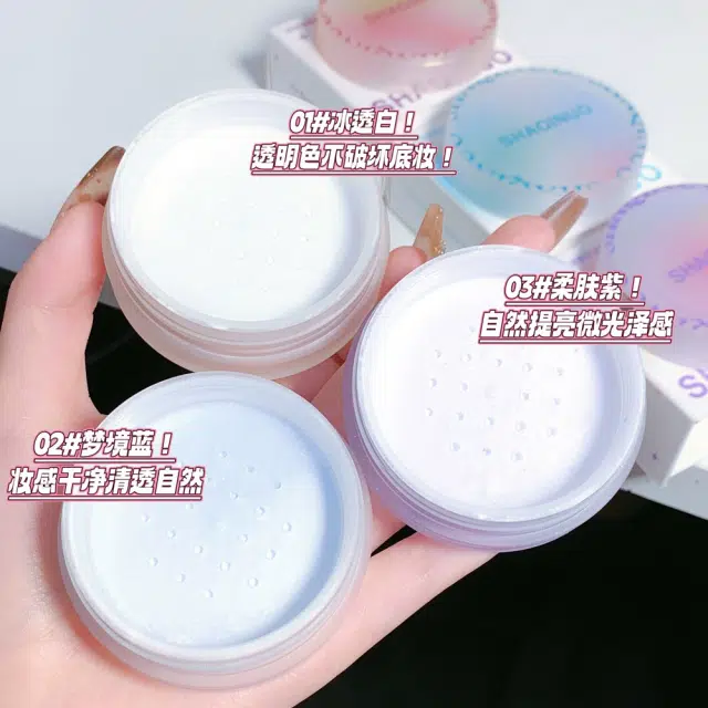 莎琪诺 慕斯滤镜亲肤防水持久哑光遮瑕蜜粉散粉 定妆