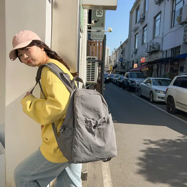 泰克森 大容量 时尚 潮流 尼龙 双肩包 常规 男女同款情侣款 白色/灰色/黑色/姜黄色/桔色