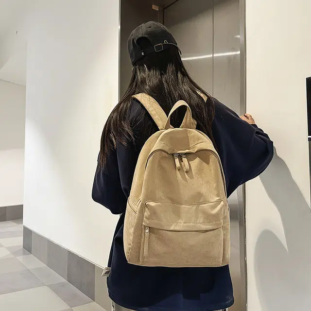 泰克森 大容量 百搭 潮流 休闲 尼龙 双肩包 常规 男女同款情侣款 白色/黑色/酒红色/卡其色/绿色