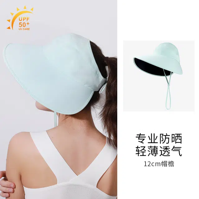 上海故事 魔术贴大檐帽 轻薄系列 聚酯纤维 防晒帽 女款