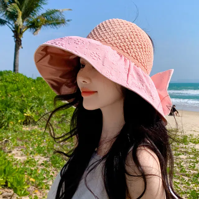 上海故事 压花蝴蝶结空顶 聚酯纤维 渔夫帽 女款