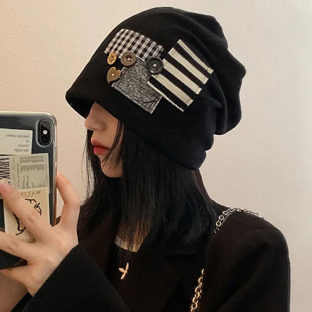 祎步康 日系时尚百搭宽松显脸小韩版大头围网红千禧 棉 帽子 男女同款情侣款