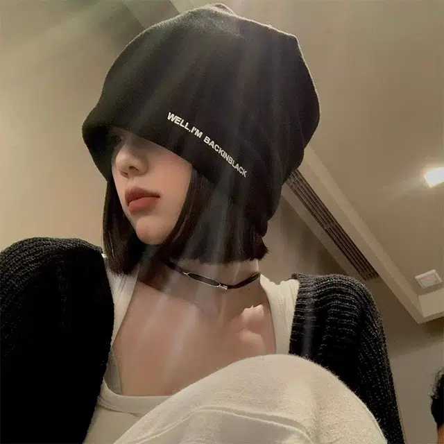 祎步康 简约时尚大头围百搭显脸小包头针织产后产妇月子 涤纶 帽子 男女同款情侣款