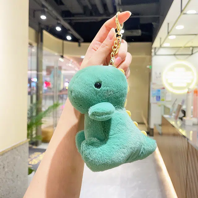 祎步康 可爱恐龙卡通书包公仔小饰品玩偶#好运 毛绒 挂件 男女同款情侣款