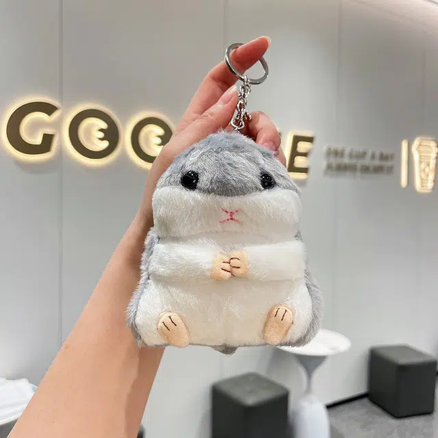 祎步康 创意仓鼠娃娃公仔玩偶包包扣 毛绒 挂件 男女同款情侣款