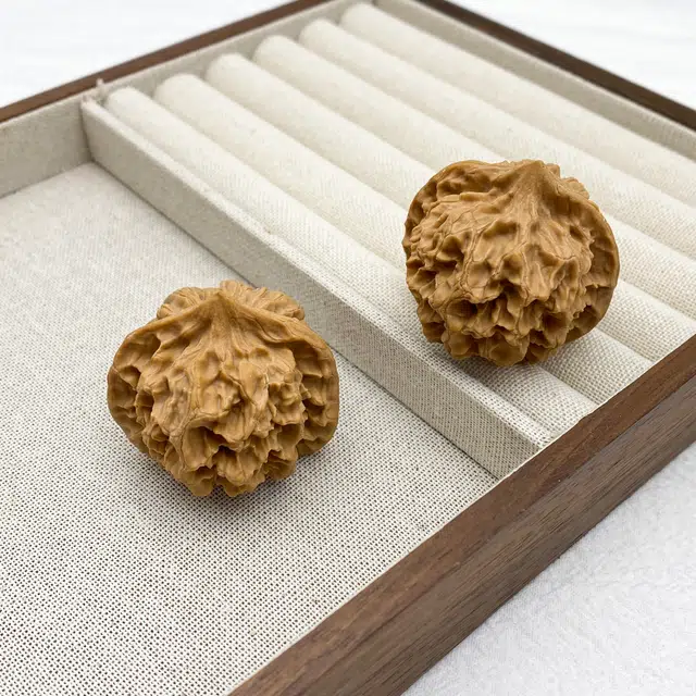 弘浪 新中式国潮诸事顺利时来运转 入门级八方来财甄选一对 手工打底国潮盘玩本命年工艺 招财纳福#好运 文玩核桃 把件 男女同款情侣款