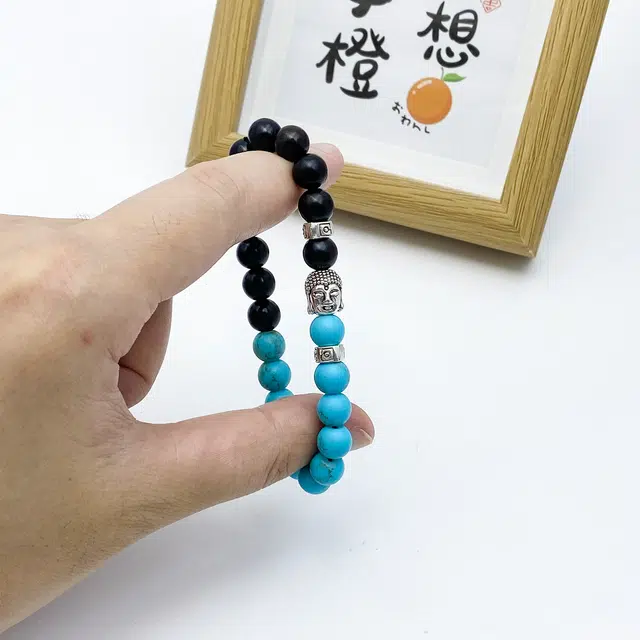 弘浪 转运圆满 招财纳福 祥瑞赐福 国潮复古风转运福禄吉祥财源广进招财纳福小众百搭好运 黑檀 手串 男女同款情侣款