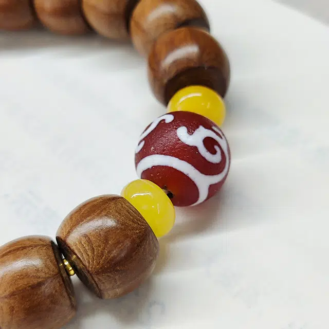 弘浪 新中式禅意时光百财梦玲珑藏韵意万千财源广进官运亨通#好运天官赐福 六道木 手串 男女同款情侣款