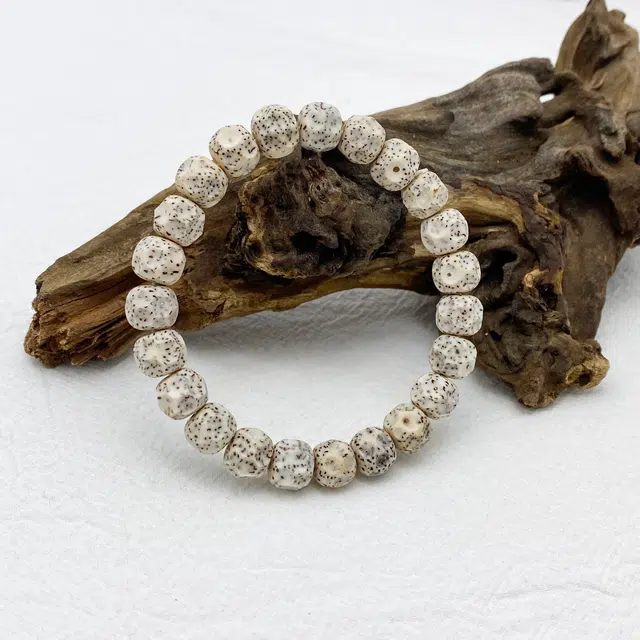 弘浪 新中式复古民族风轻奢高级感文玩盘玩佛珠招财纳福考试考研考公上岸转运珠高品质无相转运单圈佛珠 星月菩提 手串 男女同款情侣款