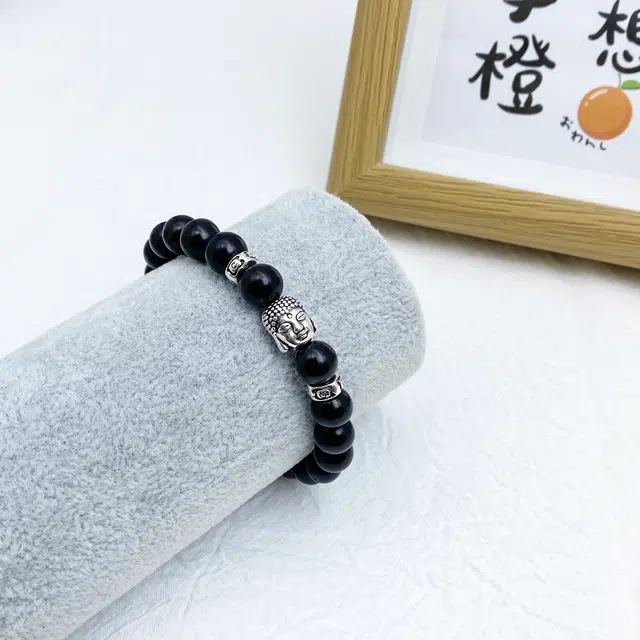 弘浪 好运莲莲 有钱花水逆退散中式国潮本命年转运珠温婉大气诸事顺遂财源滚滚平安健康 黑檀 手串 男女同款情侣款