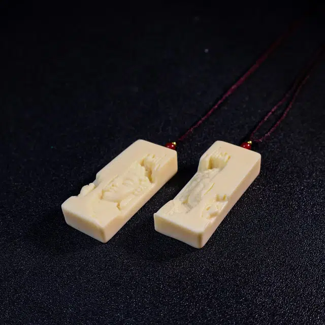 【相爱到白头】 弘浪 新中式国潮精美工艺佛教文化神圣象征心上人意中人好运甜蜜雕刻招财纳福八方来财再造 象牙果 项链 男女同款情侣款
