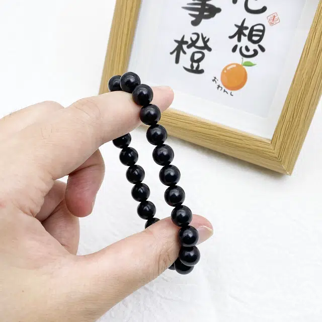 【消除烦恼】 弘浪 国潮新中式佛珠念珠文玩静心简约百搭经典时来运转进宝八方来财学生日常通勤百搭成功上岸 黑檀 手串 男女同款情侣款