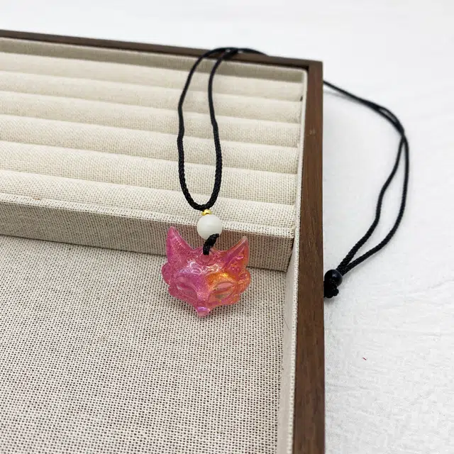 弘浪 灵狐献瑞 青丘有狐玉狐狸 新中式国潮可爱独特 富贵好人缘 魅力倍增 小众轻奢时尚高级感配饰#好运 白玉菩提 项链 男女同款情侣款