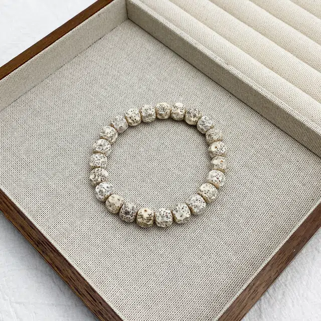 弘浪 新中式复古民族风轻奢高级感文玩盘玩佛珠招财纳福考试考研考公上岸转运珠高品质无相转运单圈佛珠 星月菩提 手串 男女同款情侣款